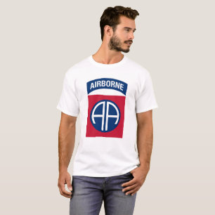 Insignia Military Veteran der 82. Im Flugzeug Abte T-Shirt