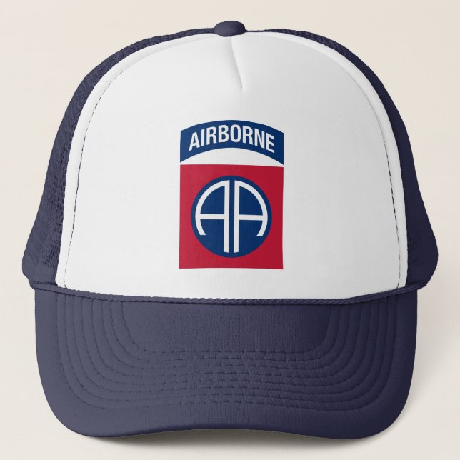 Insignia Military Veteran der 82. Im Flugzeug Abte Truckerkappe (Vorderseite)