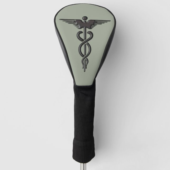 Insignien Caduceus Golf Headcover (Vorderseite)