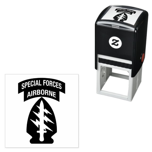 Insignien der Spezialkräfte Im Flugzeug Permastempel (Beispiel)