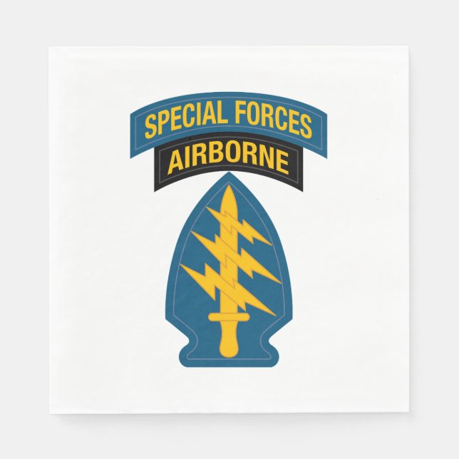 Insignien der Spezialkräfte Im Flugzeug Serviette (Vorderseite)