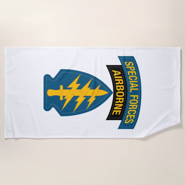 Insignien der Spezialkräfte Im Flugzeug Strandtuch (Vorderseite)