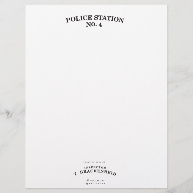 Inspektor Brackenreid Stationery (Vorderseite)