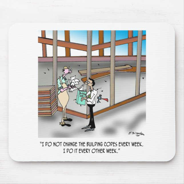 Inspektor-Cartoon 6382 Mousepad (Vorne)