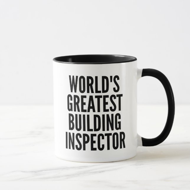 Inspektor des weltbesten Gebäude Tasse (Rechts)