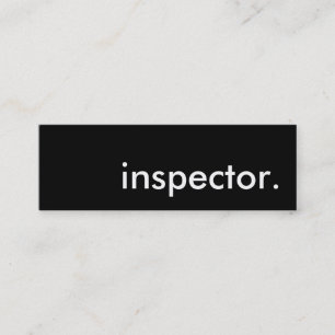 Inspektor Mini Visitenkarte