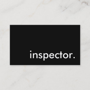 Inspektor Visitenkarte