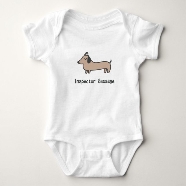 Inspektor-Wurst Baby Strampler (Vorderseite)