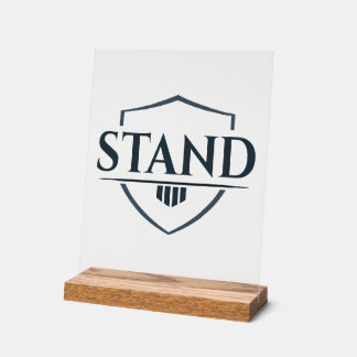 Inspirant chrétien “STAND” en gras