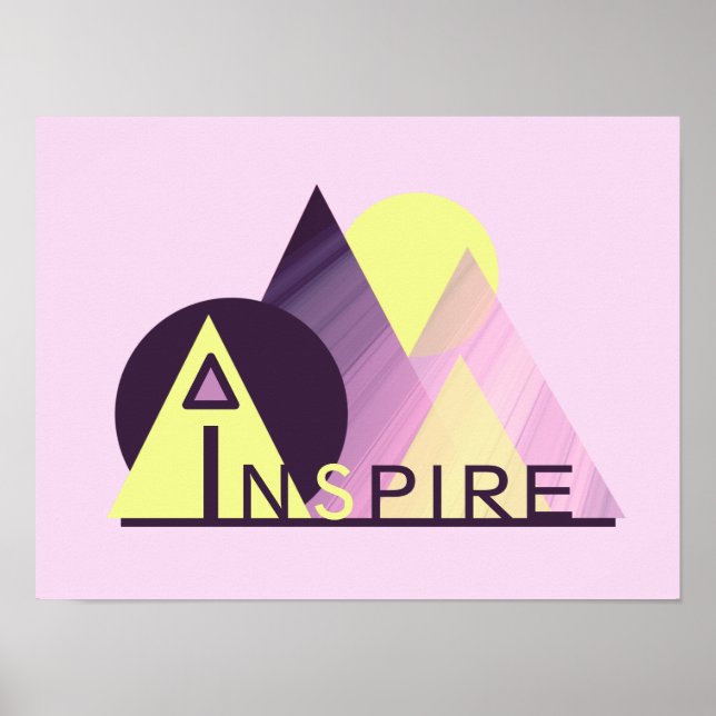 Inspiration 16x20 "INSPIRIER"-Poster Poster (Vorne)