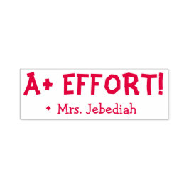 Inspiration "A+ BEMÜHUNGEN"! Lehrerin Rubber Brief Permastempel