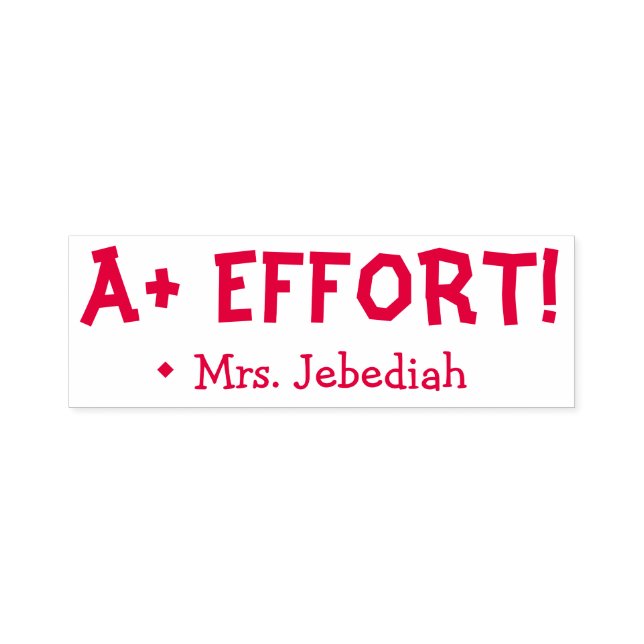 Inspiration "A+ BEMÜHUNGEN"! Lehrerin Rubber Brief Permastempel (Design)