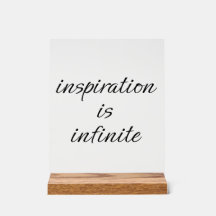 Inspiration Akryllisches Zeichen