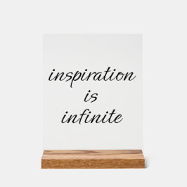 Inspiration Akryllisches Zeichen Acrylschild