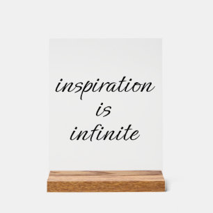 Inspiration Akryllisches Zeichen Acrylschild
