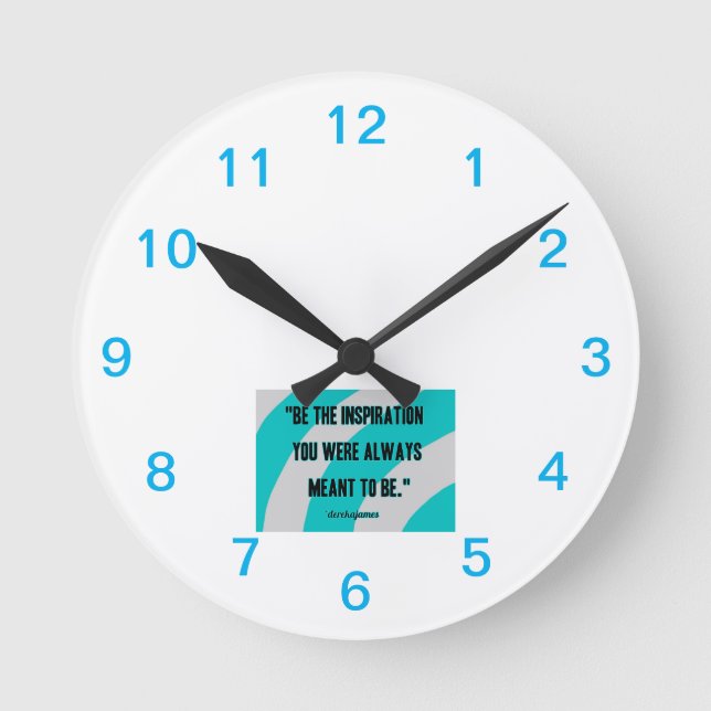 Inspiration - Akrylwand-Uhr Runde Wanduhr (Vorderseite)