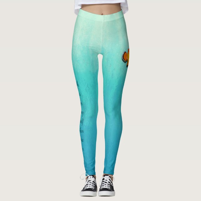 Inspiration am Meer Ombre Leggings (Vorderseite)