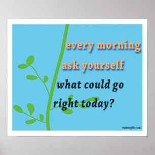 Inspiration am Morgen Poster