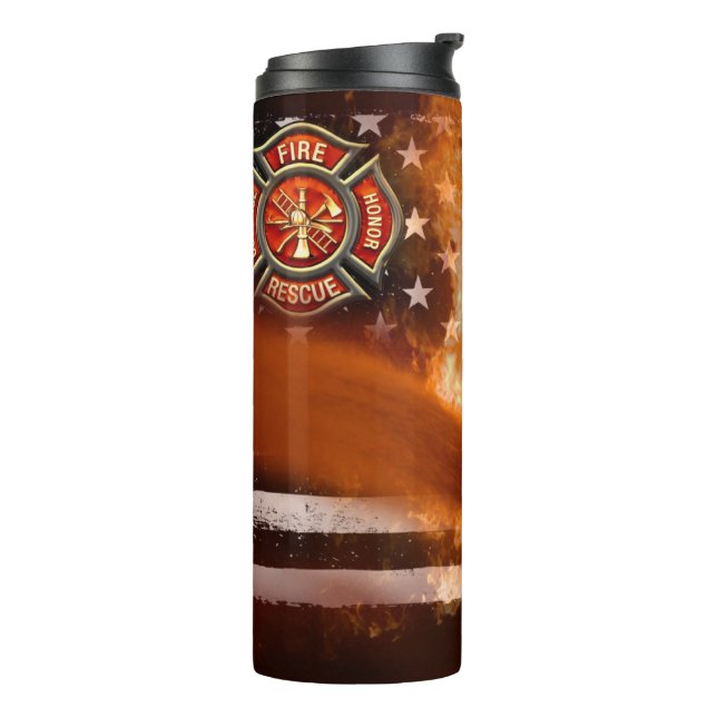 Inspiration American Firefighter-Tasse Thermosbecher (Nach links gedreht)