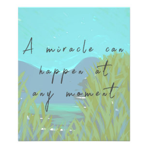 Inspiration Art Miracle Message Fotodruck