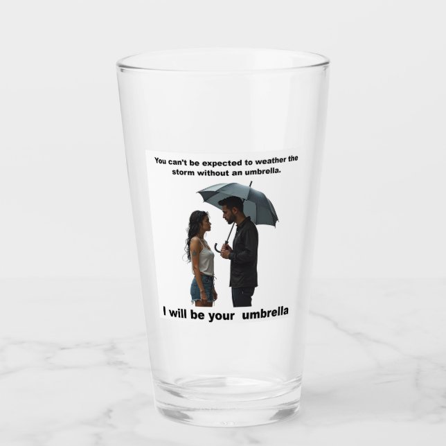Inspiration auf einem klaren Glas (Vorderseite)