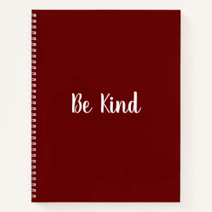 Inspiration Be Kind School Notebook Notizbuch