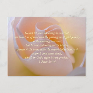 Inspiration Beauty Bible Verse Postkarte