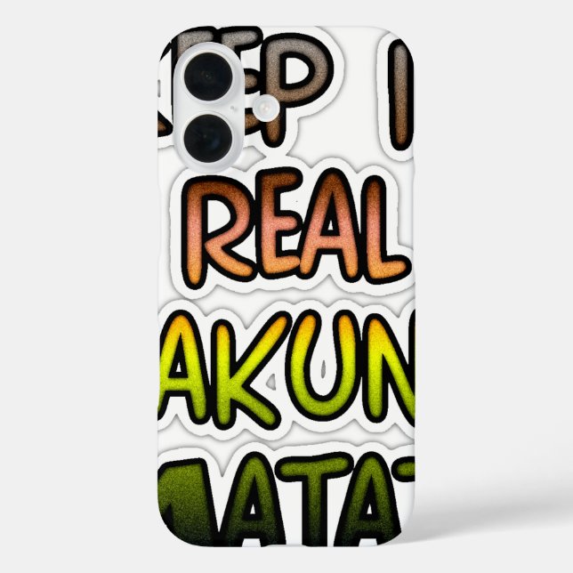 Inspiration "Behalt it Real Hakuna Matata" Kunst title_seo2 (Rückseite)