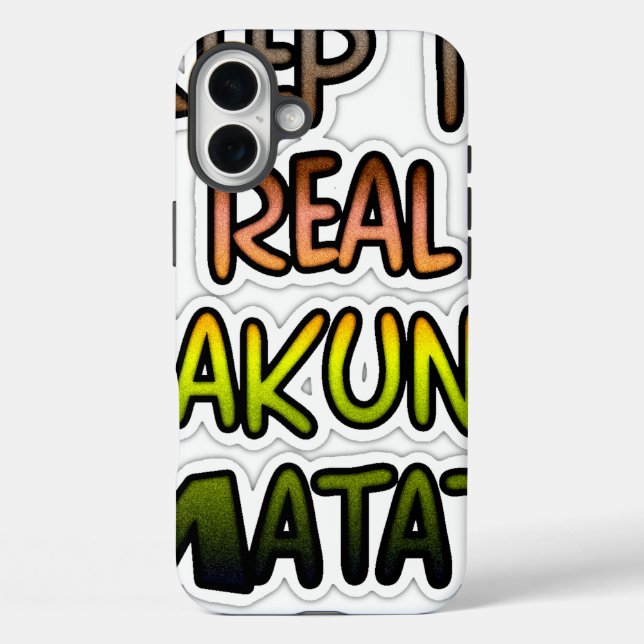 Inspiration "Behalt it Real Hakuna Matata" Kunst title_seo2 (Rückseite)