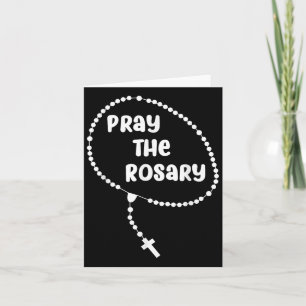 Inspiration beten Der Rosenkranz. Faith Redewendun Karte