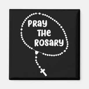 Inspiration beten Der Rosenkranz. Faith Redewendun Magnet