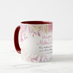Inspiration Bibel Verse Rosa Blumenmutter Tag Tasse