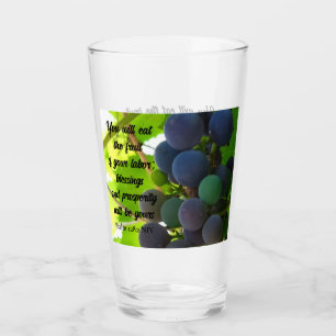 Inspiration Bibel Verse Segnung Lila Trauben Glas
