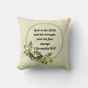 Inspiration Bible Verse Coussin