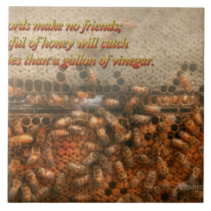 Inspiration - Bienenstand - Bienen - Süßer Erfolg Fliese