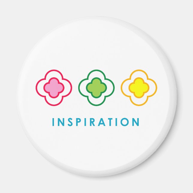 Inspiration (Blume) Magnet (Vorne)