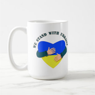 Inspiration Botschaft Wir stehen mit Ukraine Kaffe Kaffeetasse