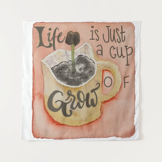 Inspiration café Motivationnelle Tapisserie (Devant)