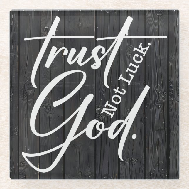 Inspiration Christlich Bibelverse Glasuntersetzer (Vorderseite)