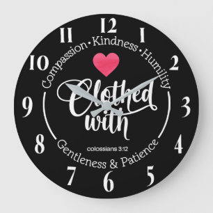 Inspiration Christlich Bibelverse Große Wanduhr