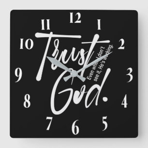 Inspiration Christlich Bibelverse Quadratische Wanduhr