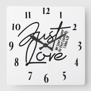 Inspiration Christlich Bibelverse Quadratische Wanduhr