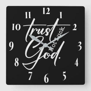 Inspiration Christlich Bibelverse Quadratische Wanduhr