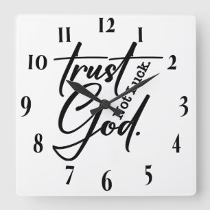 Inspiration Christlich Bibelverse Quadratische Wanduhr