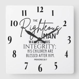 Inspiration Christlich Bibelverse Quadratische Wanduhr
