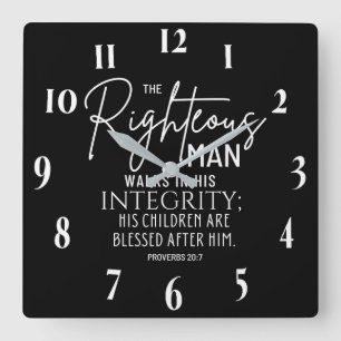 Inspiration Christlich Bibelverse Quadratische Wanduhr