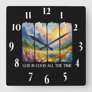 Inspiration Christlich Bibelverse Quadratische Wanduhr