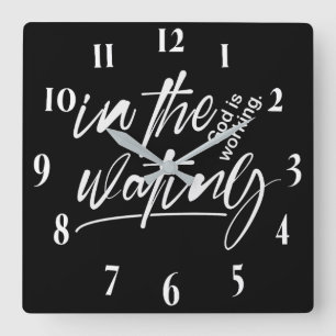 Inspiration Christlich Bibelverse Quadratische Wanduhr