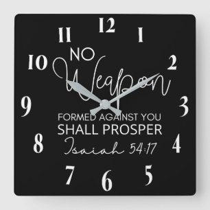 Inspiration Christlich Bibelverse Quadratische Wanduhr