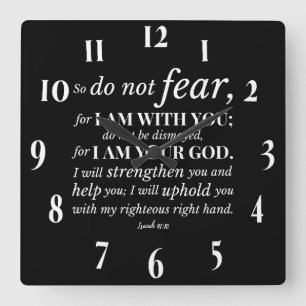Inspiration Christlich Bibelverse Quadratische Wanduhr